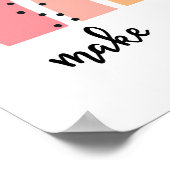 Laat Je Dromen Waarheid Worden Regenboog Poster (Hoek)