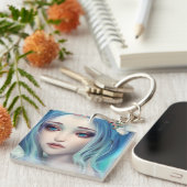 Laat je dromen, wees je vleugels citaat sleutelhanger (Voorkant Rechts)