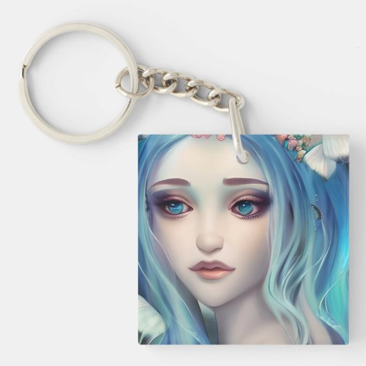 Laat je dromen, wees je vleugels citaat sleutelhanger (Voorkant)