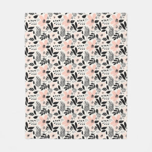 Laat je dromen wild zijn als de bloemen fleece deken
