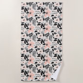 Laat je dromen wild zijn als de bloemen strandlaken (Voorkant)