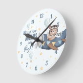 Laat je droom de vrije vlucht nemen Knuffel Beer B Ronde Klok (Hoek)