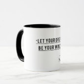 Laat je droom je vleugels zijn - Inspirerend koffi Mok (Voorkant links)