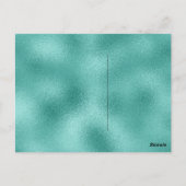 Laat je droom vliegen Motivatie Mint Green Bird Briefkaart (Achterkant)