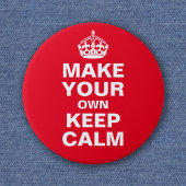 Laat je eigen kalm houden - Button Sjabloon