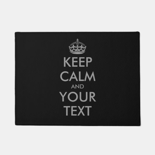 Laat je eigen kalmte houden en jouw tekst-deurmat deurmat (Voorkant)
