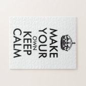 Laat je eigen kalmte houden - zwart poster legpuzzel (Horizontaal)