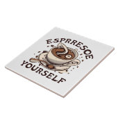Laat je espresso zien tegeltje (Zijkant)