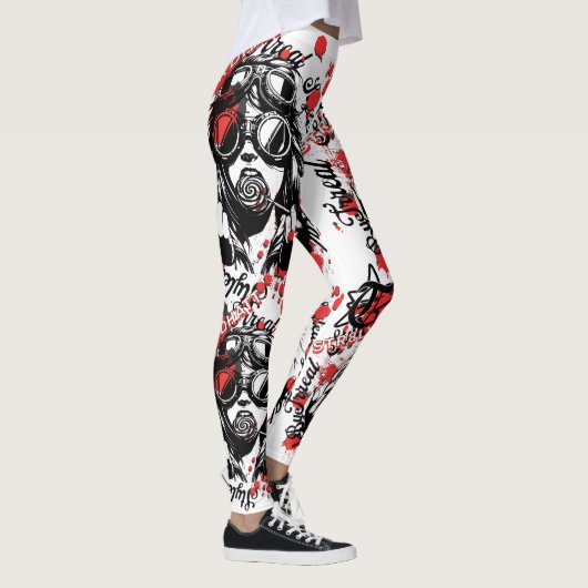Laat je expressie spreken door je mode leggings (Rechts)