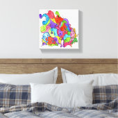 Laat je fantasie de vrije loop canvas afdruk (Insitu (Slaapkamer))