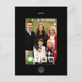 Laat je favoriete kerstfoto zien aankondigingskaart