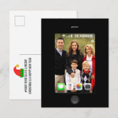 Laat je favoriete kerstfoto zien aankondigingskaart (Voorkant / Achterkant)