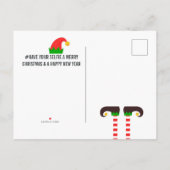 Laat je favoriete kerstfoto zien aankondigingskaart (Achterkant)