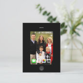 Laat je favoriete kerstfoto zien aankondigingskaart (Staand voorkant)