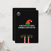 Laat je favoriete kerstfoto zien kaart (Voorkant / Achterkant in situ)