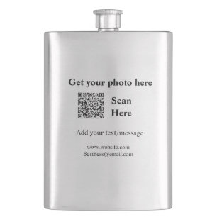 Laat je foto scannen QR website e-mailadres toevoe Flacon