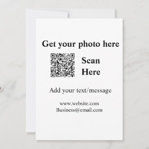 Laat je foto scannen QR website e-mailadres toevoe Kaart