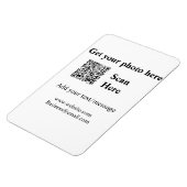 Laat je foto scannen QR website e-mailadres toevoe Magneet (Linkerzijde)