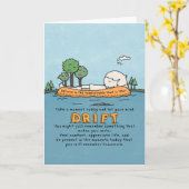 Laat je geest afdrijven kaart (Gele Bloem)