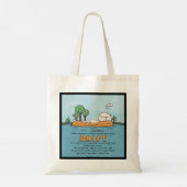 Laat je geest afdrijven tote bag (Achterkant)