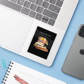 Laat je geest bloeien - Floral esthetische Sticker (Laptop met iPhone)