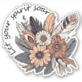 Laat je geest Boheemse waterdicht opstijgen Sticker (Voorkant)