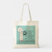 Laat je geest eruit tote bag (Achterkant)