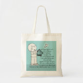 Laat je geest eruit tote bag (Voorkant)
