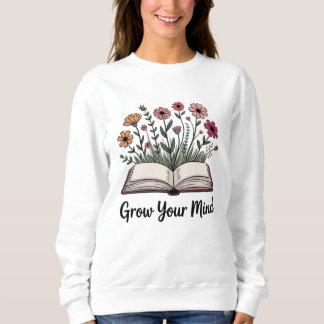 Laat je geest groeien Boho Bloemenboek Trui