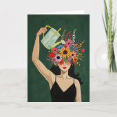 Laat je geest groeien Moody Emerald Bedankkaart (Voorkant)