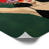 Laat je geest groeien Moody Emerald Poster (Hoek)
