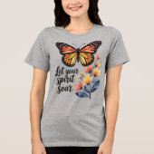 Laat je geest vlinderslag T-shirt (Voorkant)