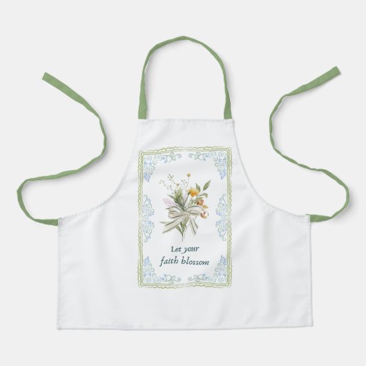 Laat je geloof bloeien schort (Voorkant)