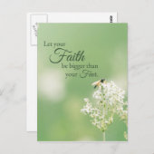 "Laat je geloof..." Christelijke prijsvechter Briefkaart (Voorkant / Achterkant)