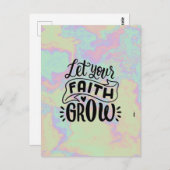 Laat je geloof groeien briefkaart (Voorkant / Achterkant)