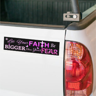 Laat je geloof groter zijn bumpersticker
