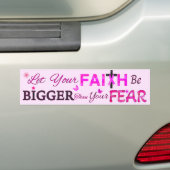 Laat je geloof groter zijn bumpersticker (Op auto)