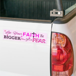 Laat je geloof groter zijn bumpersticker