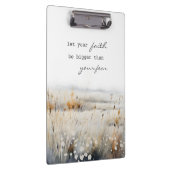 Laat je geloof groter zijn dan angst Christelijk Q Klembord (Rechts)