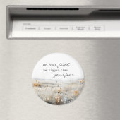 Laat je geloof groter zijn dan angst Christelijk Q Magneet (Insitu (Vaatwasser))