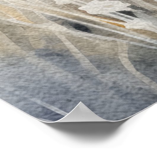 Laat je geloof groter zijn dan angst Christelijk Q Poster (Hoek)