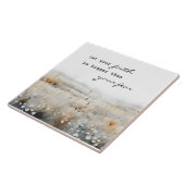 Laat je geloof groter zijn dan angst Christelijk Q Tegeltje (Zijkant)