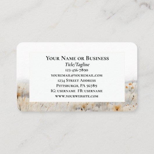 Laat je geloof groter zijn dan angst Christelijk Q Visitekaartje (Achterkant)