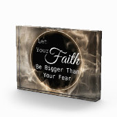 Laat je geloof groter zijn dan je angst fotoblokken (Rechts)