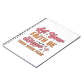 Laat je geloof groter zijn dan je angst notitieboek (Linkerzijde)