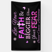 Laat je geloof groter zijn spandoek (Verticaal)
