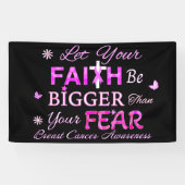 Laat je geloof groter zijn spandoek (Horizontaal)