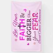 Laat je geloof groter zijn spandoek (Verticaal)