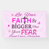 Laat je geloof groter zijn spandoek (Horizontaal)