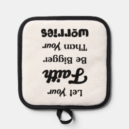 Laat je geloof - Zwart Pannenlap